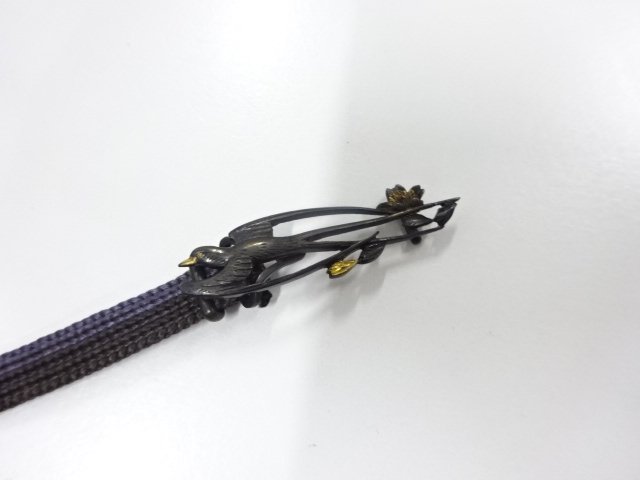  アンティーク　彫金　帯留め